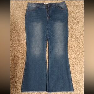 Thrill Dark Blue Flare Jeans